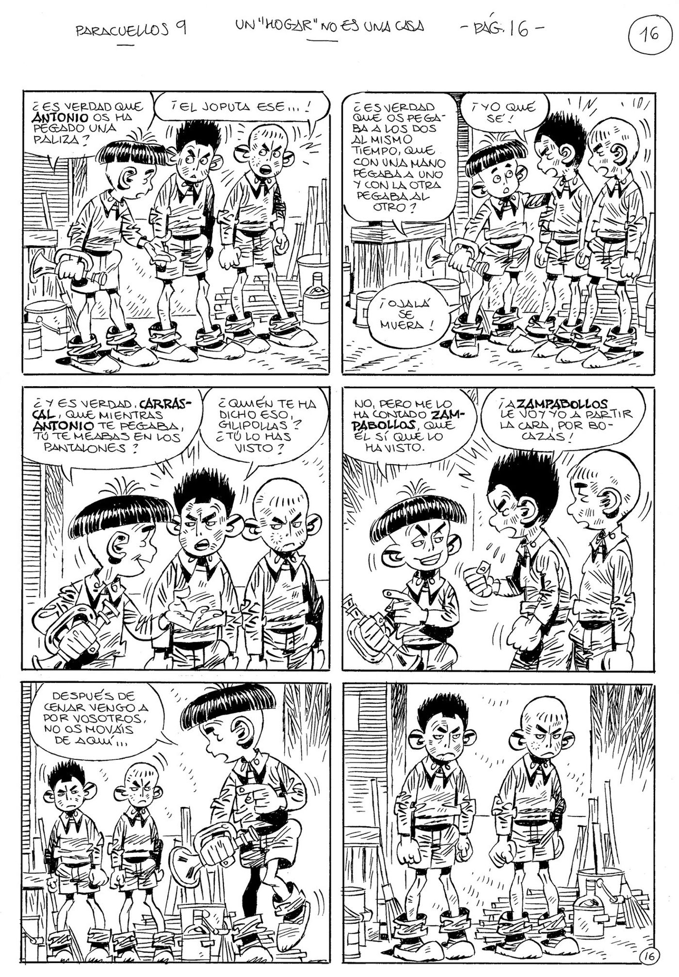 Viñetas exclusivas de “Paracuellos 9”, cedidas por el autor.