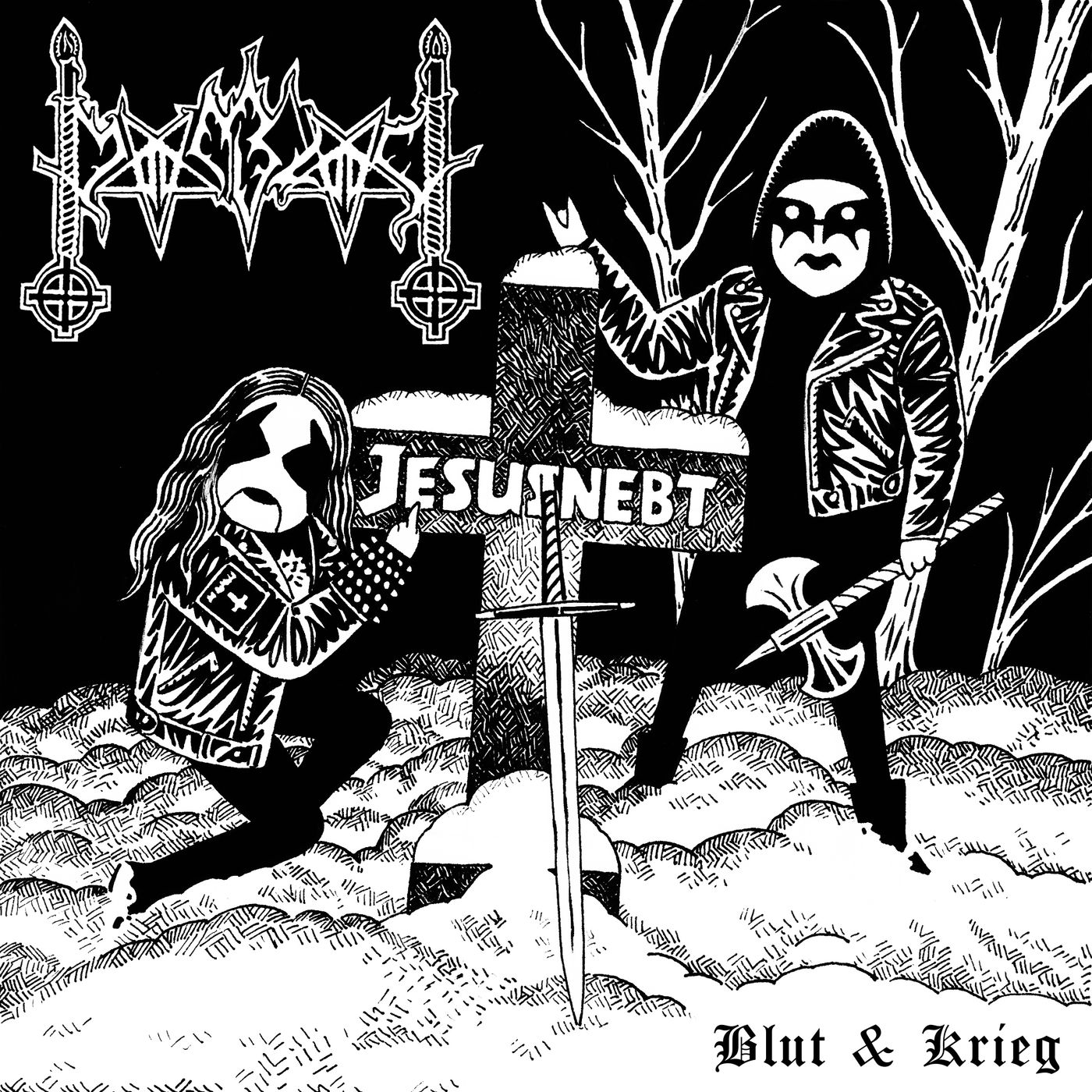 “Se trata de una portada que podría ser típicamente black metalera por su estética”, admite Magius de su lectura caricaturesca.