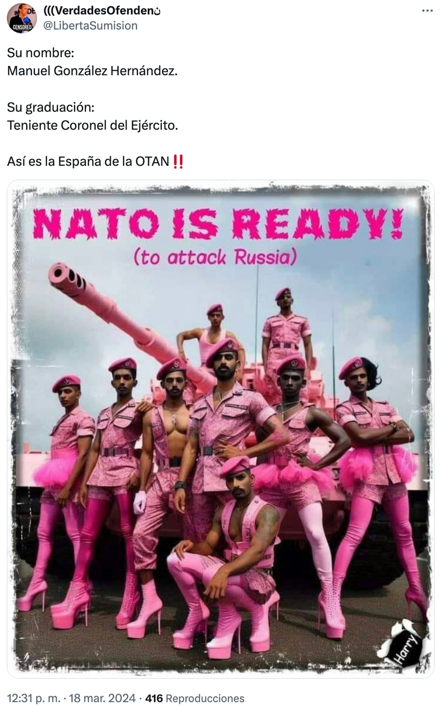A lo Village People...<a href="https://twitter.com/LibertaSumision/status/1769687984914284751" target="_blank"> Ver tuit </a>