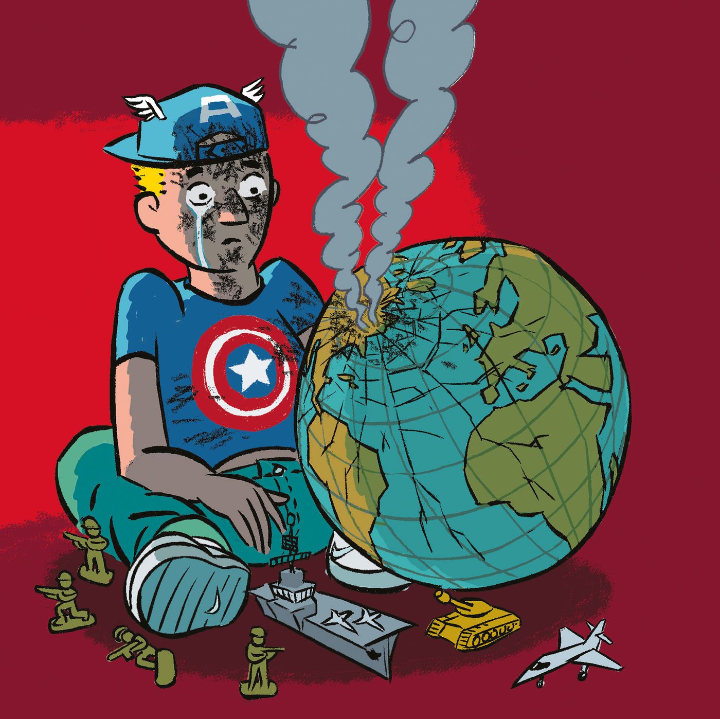 Juegos de guerra. Ilustración: Pepo Pérez