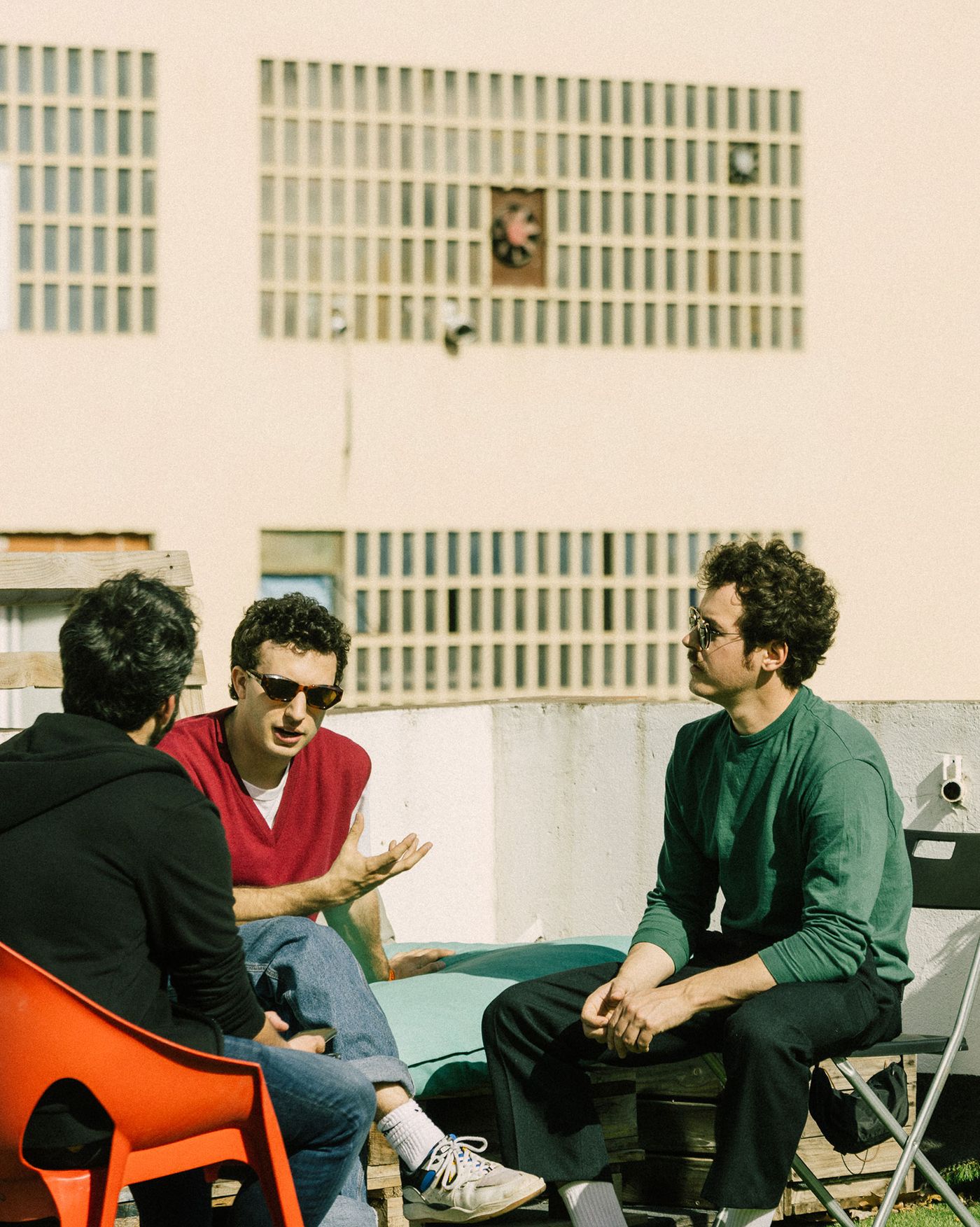 En plena entrevista: Joan Delgado y Aleix Turon.