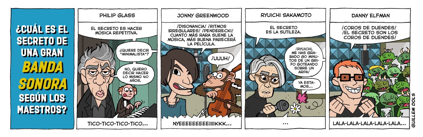 ¿Cuál es el secreto de una gran banda sonora? Ilustración: Guillem Dols