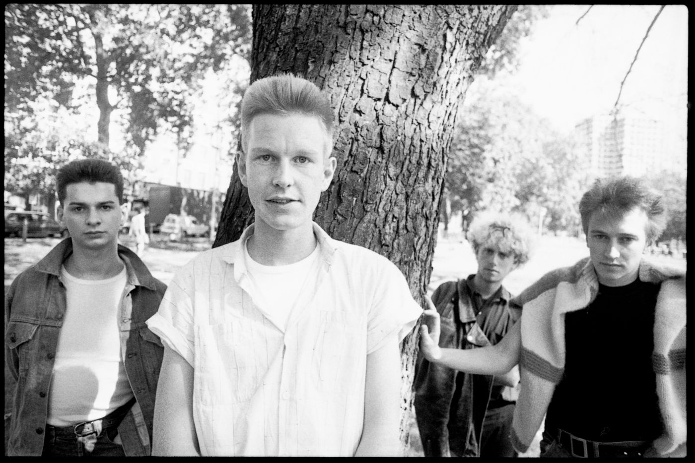 Andy Fletcher, en 1982, al frente de Depeche Mode. Foto: David Corio (Redferns / Getty Images)