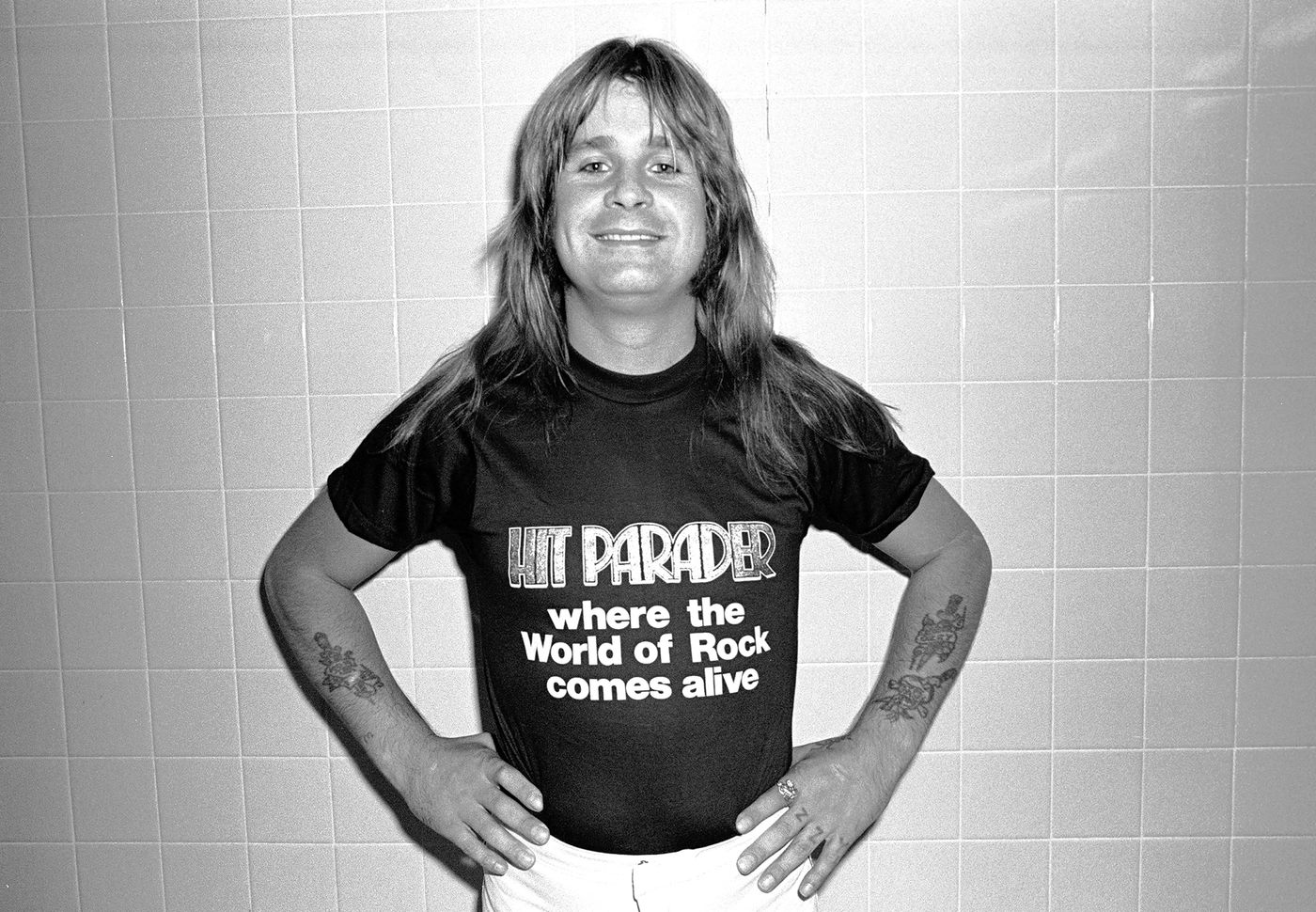 En 1981, en su debut en concierto en solitario tras ser expulsado de Black Sabbath. Foto: Gary Gershoff (Getty Images)