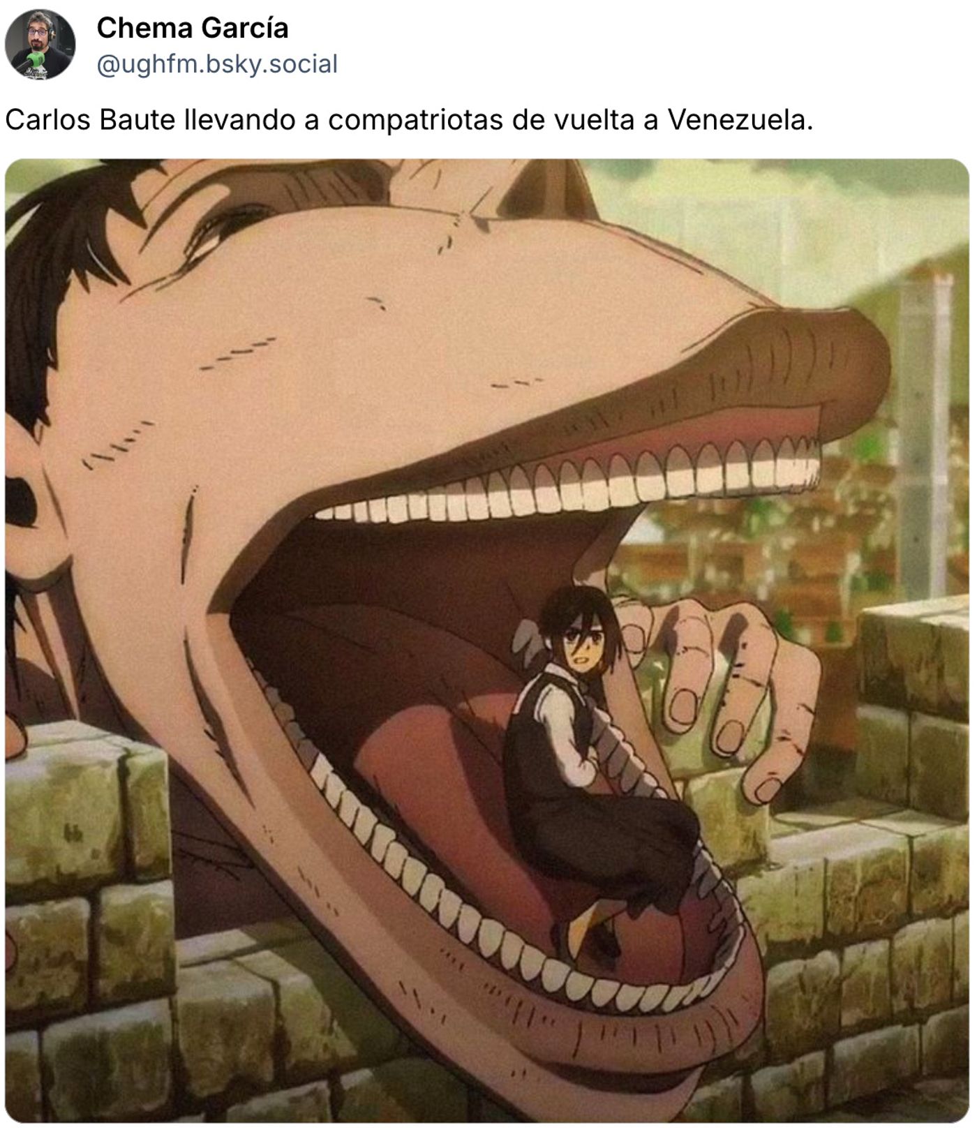 Baute: bocazas. <a href="https://bsky.app/profile/ughfm.bsky.social/post/3mbm6xjjba22f" target="_blank"> Ver post </a>