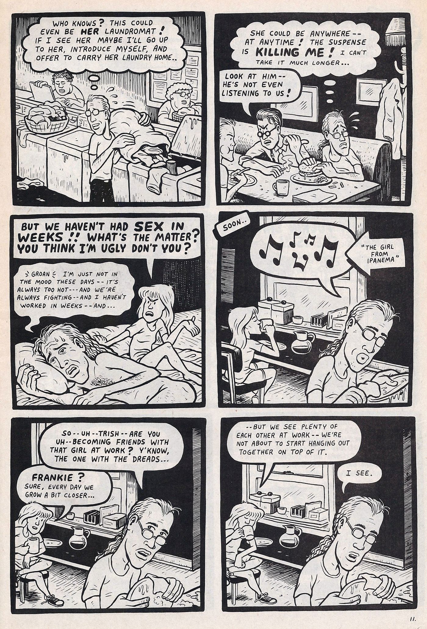 Interior de “Peepshow”, original en inglés.