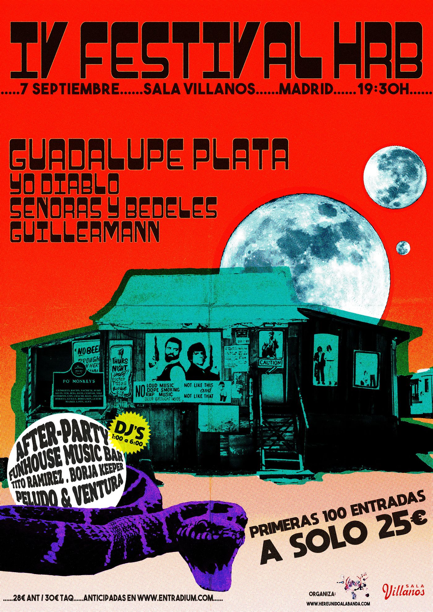 Cartel de la cuarta edición del festival He Reunido a la Banda.