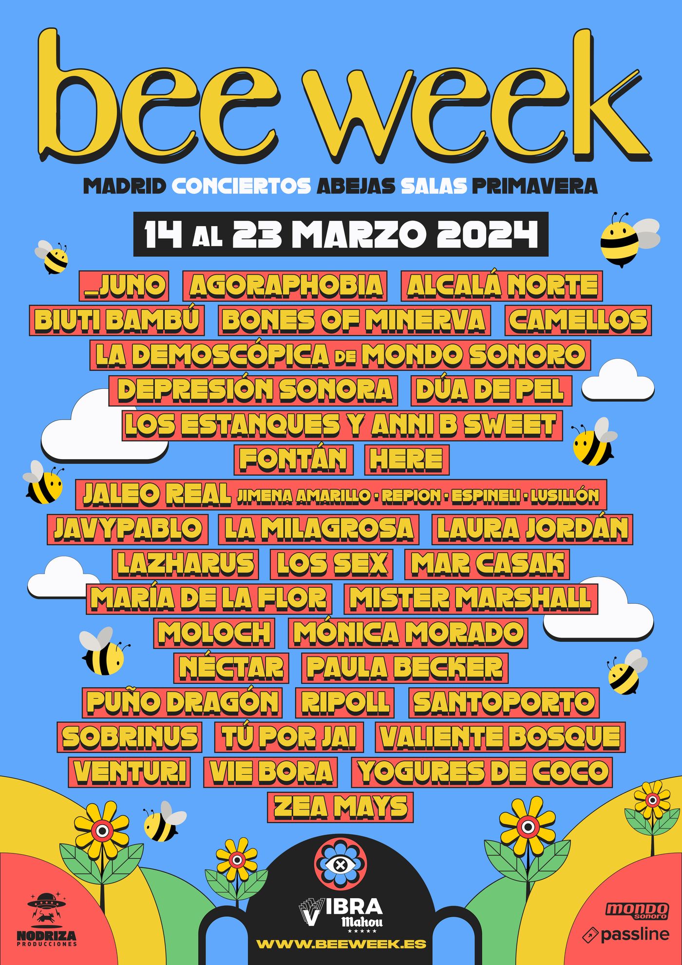 El zumbido de las abejas en Madrid.