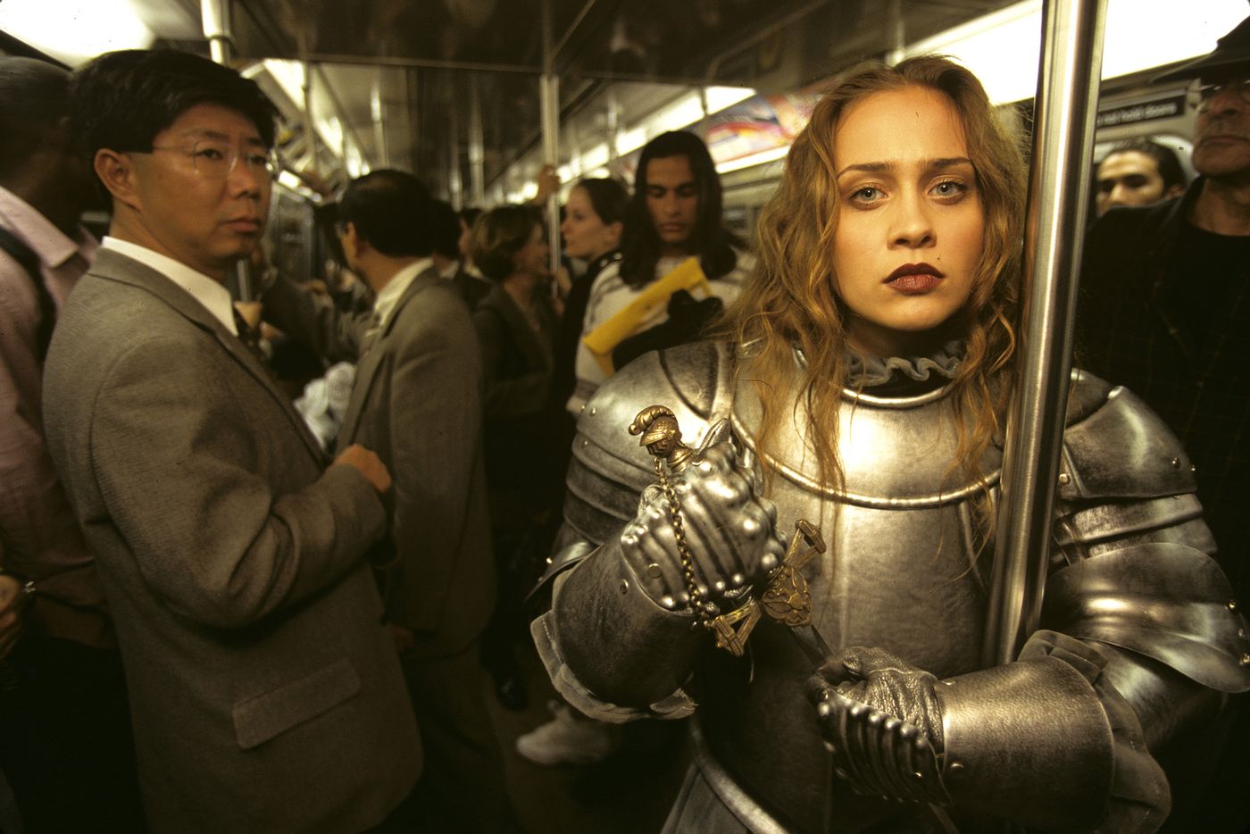 En 1997, con su coraza protectora. Foto: Joe McNally (Getty Images)