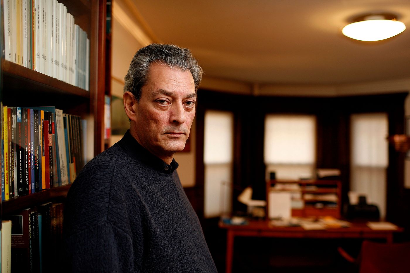 Paul Auster, en su casa en Brooklyn, Nueva York. Foto: Timothy Fadek / Corbis (Getty Images)