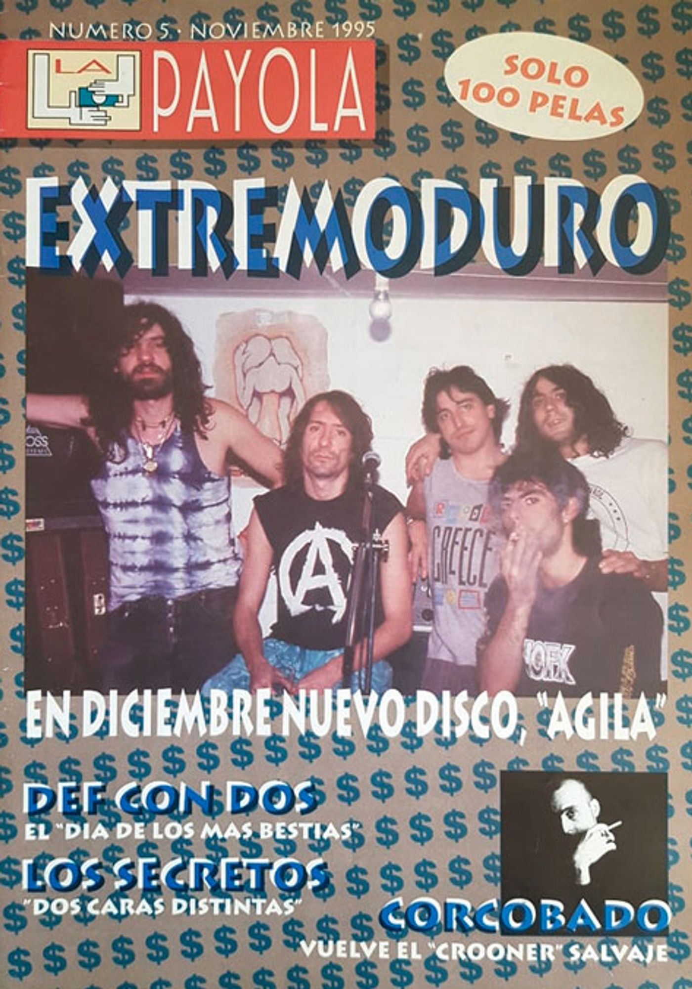 Portada de la revista ‘La Payola’ dedicada a Extremoduro.