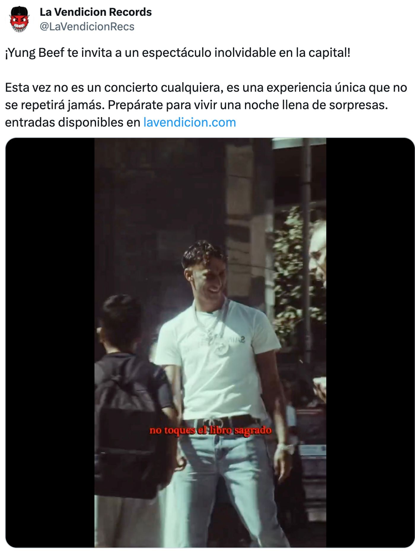 Fernandito, exorcizado.<a href="https://x.com/LaVendicionRecs/status/1835664612785598890" target="_blank"> Ver tuit </a>