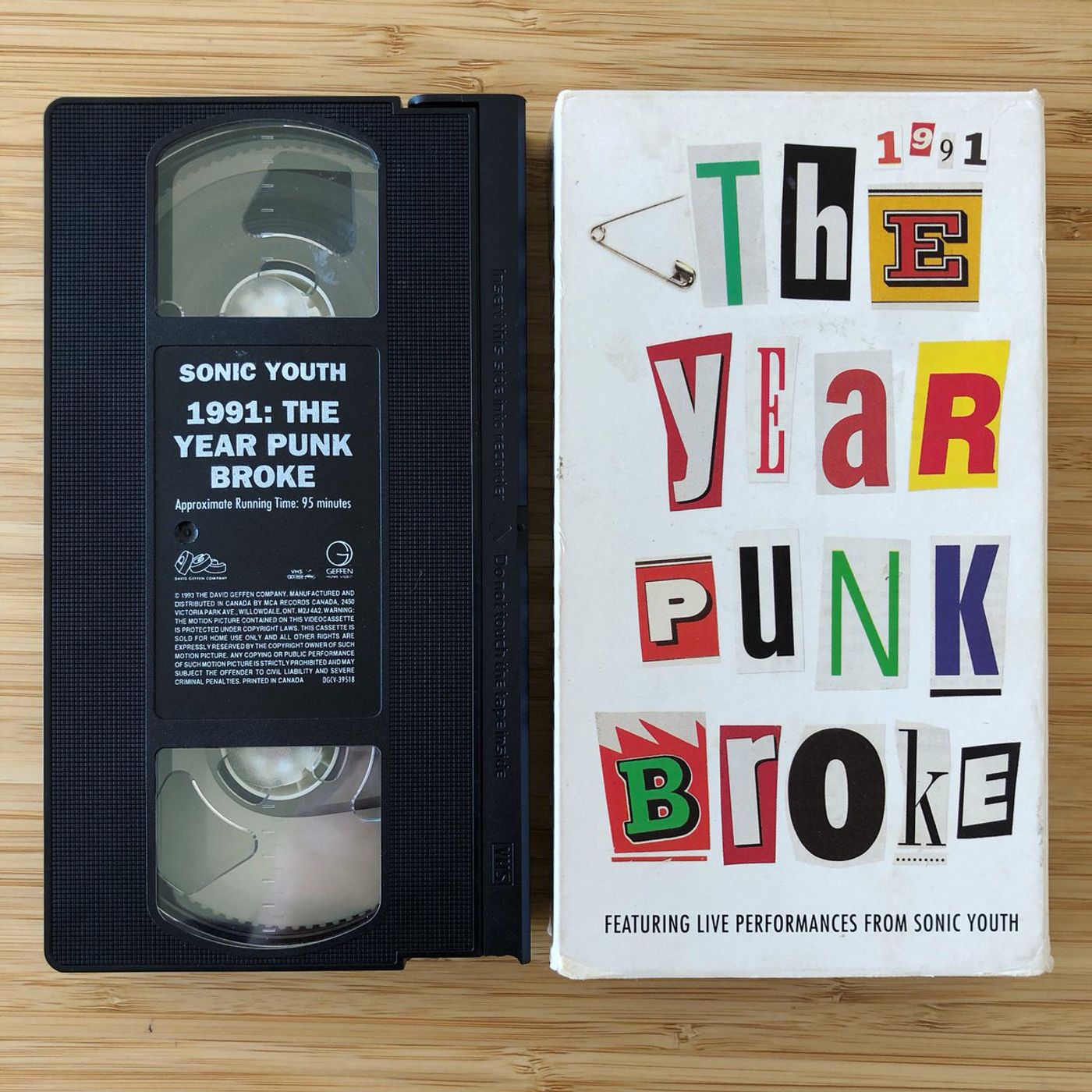 La edición en vídeo (1993) de “1991: The Year Punk Broke” (1992).