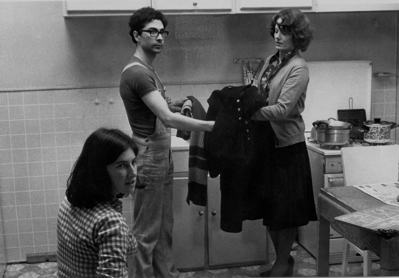 Chantal Akerman durante el rodaje de “Jeanne Dielman”.