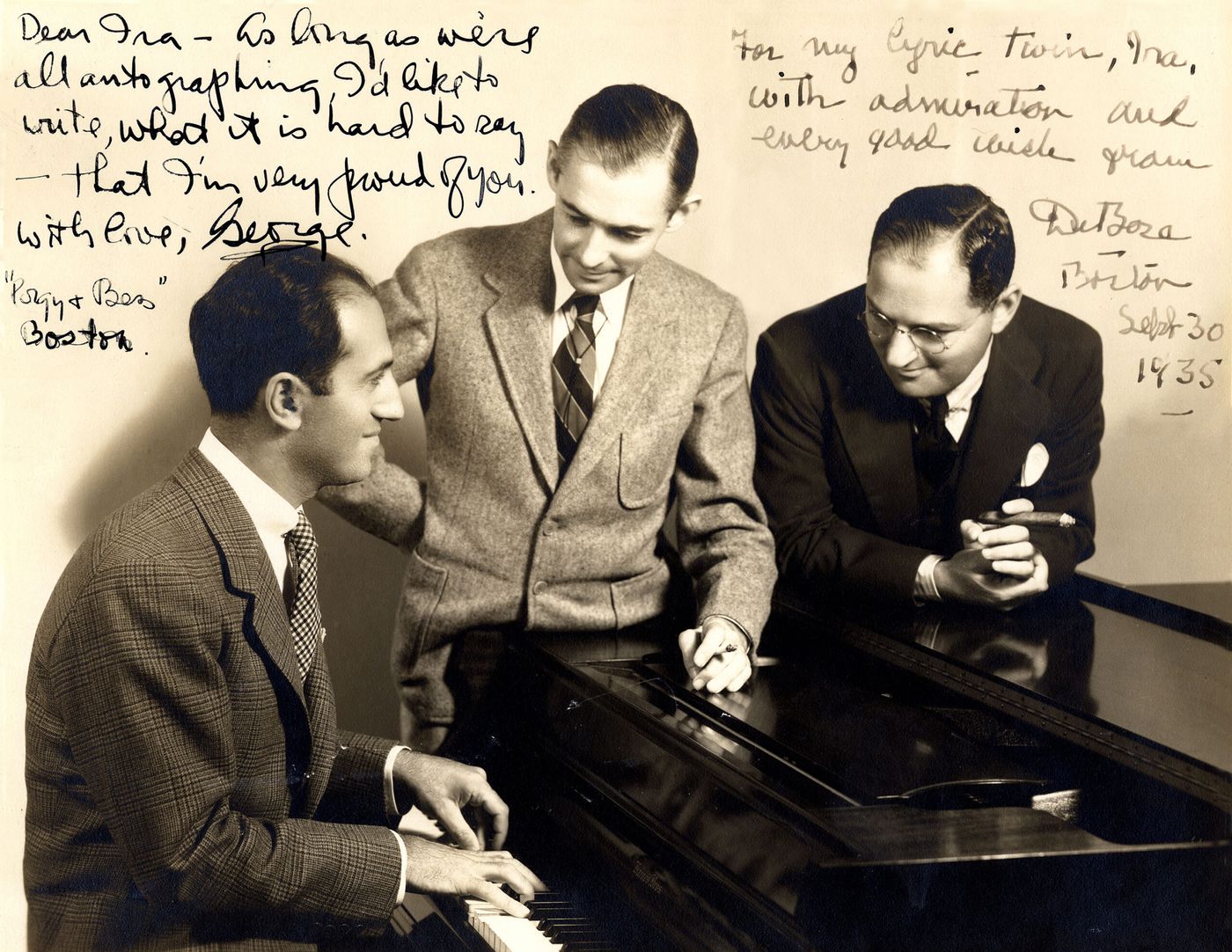 George Gershwin, DuBose Heyward y Ira Gershwin: los tres responsables.