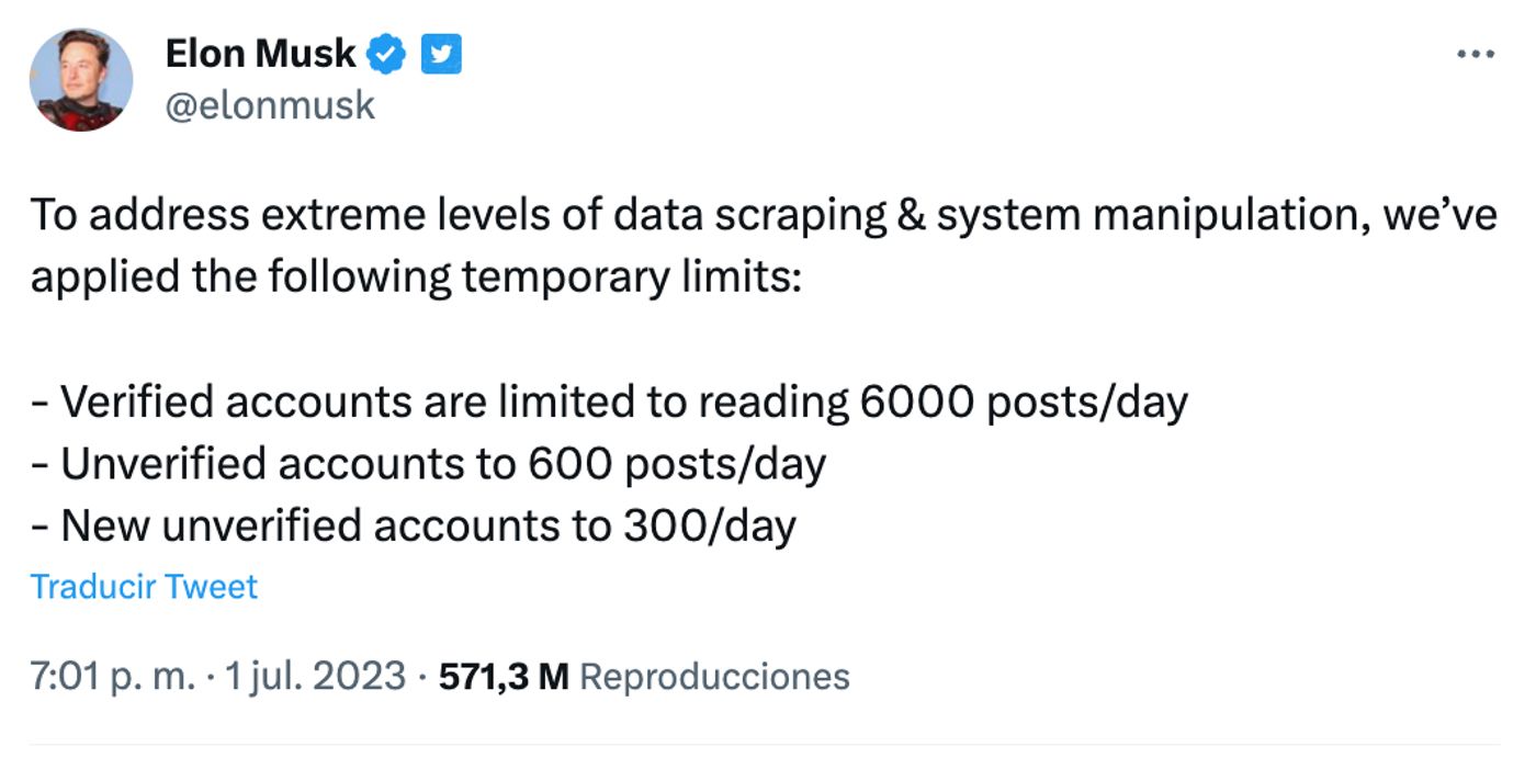 Las normas de la casa de la sidra.<a href="https://twitter.com/elonmusk/status/1675187969420828672" target="_blank"> Ver tuit </a>