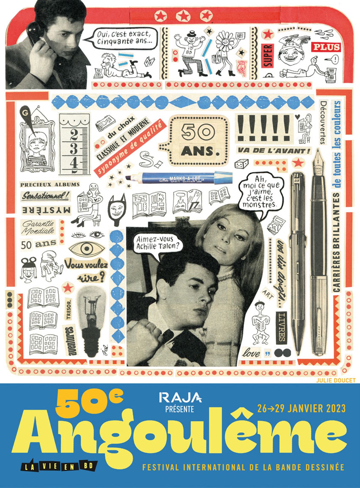 Cartel de la edición del 50 aniversario por Julie Doucet.