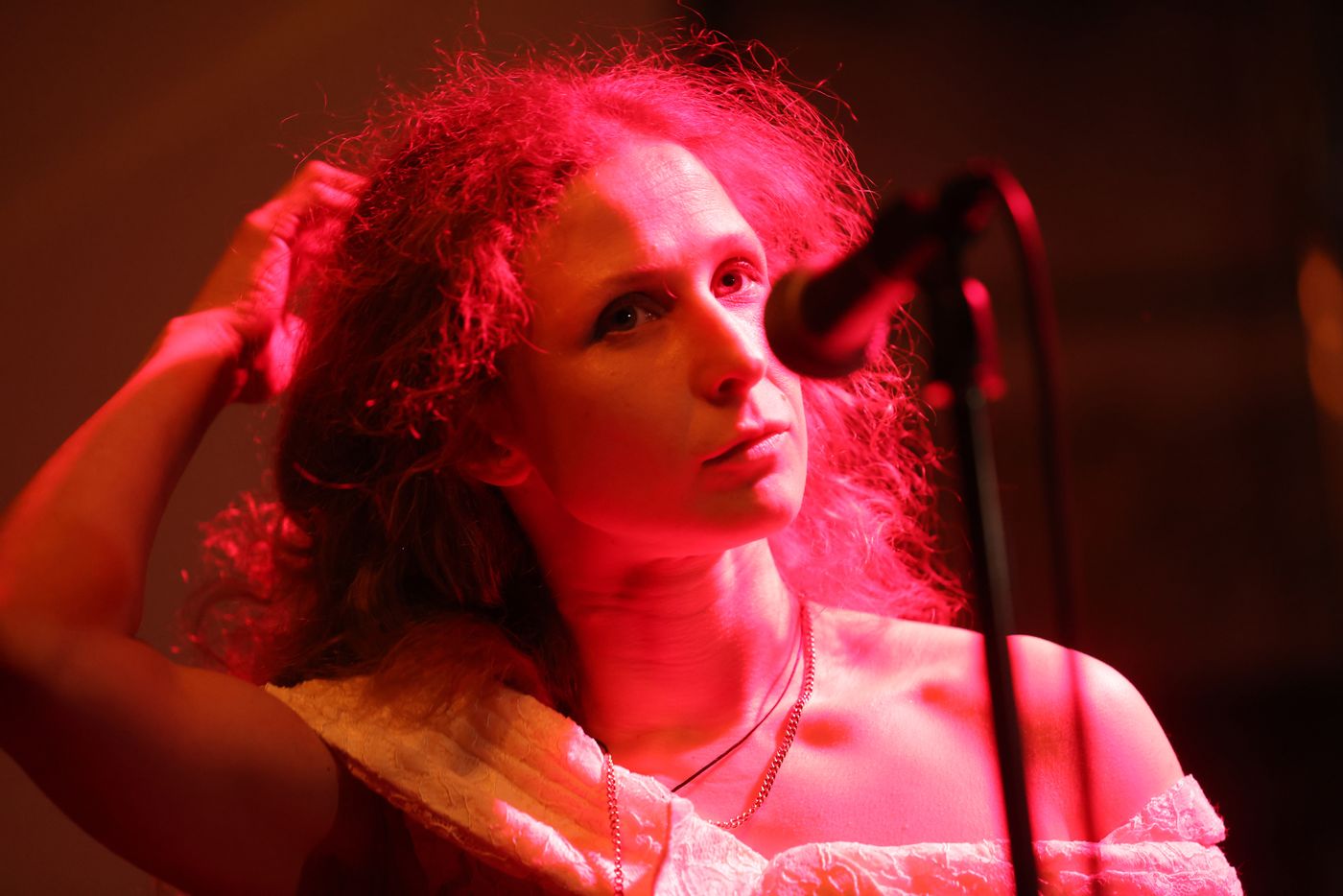 Maria Alyokhina, en la pieza teatral “Riot Days”, en Berlin, el pasado 12 de mayo. Foto: Sean Gallup (Getty Images)