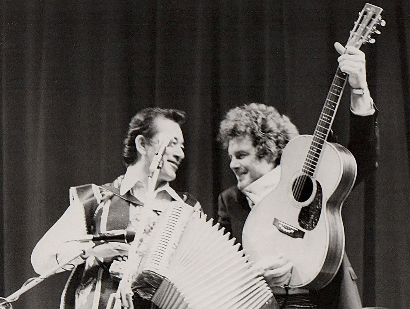 Con Peter Rowan, de gira.