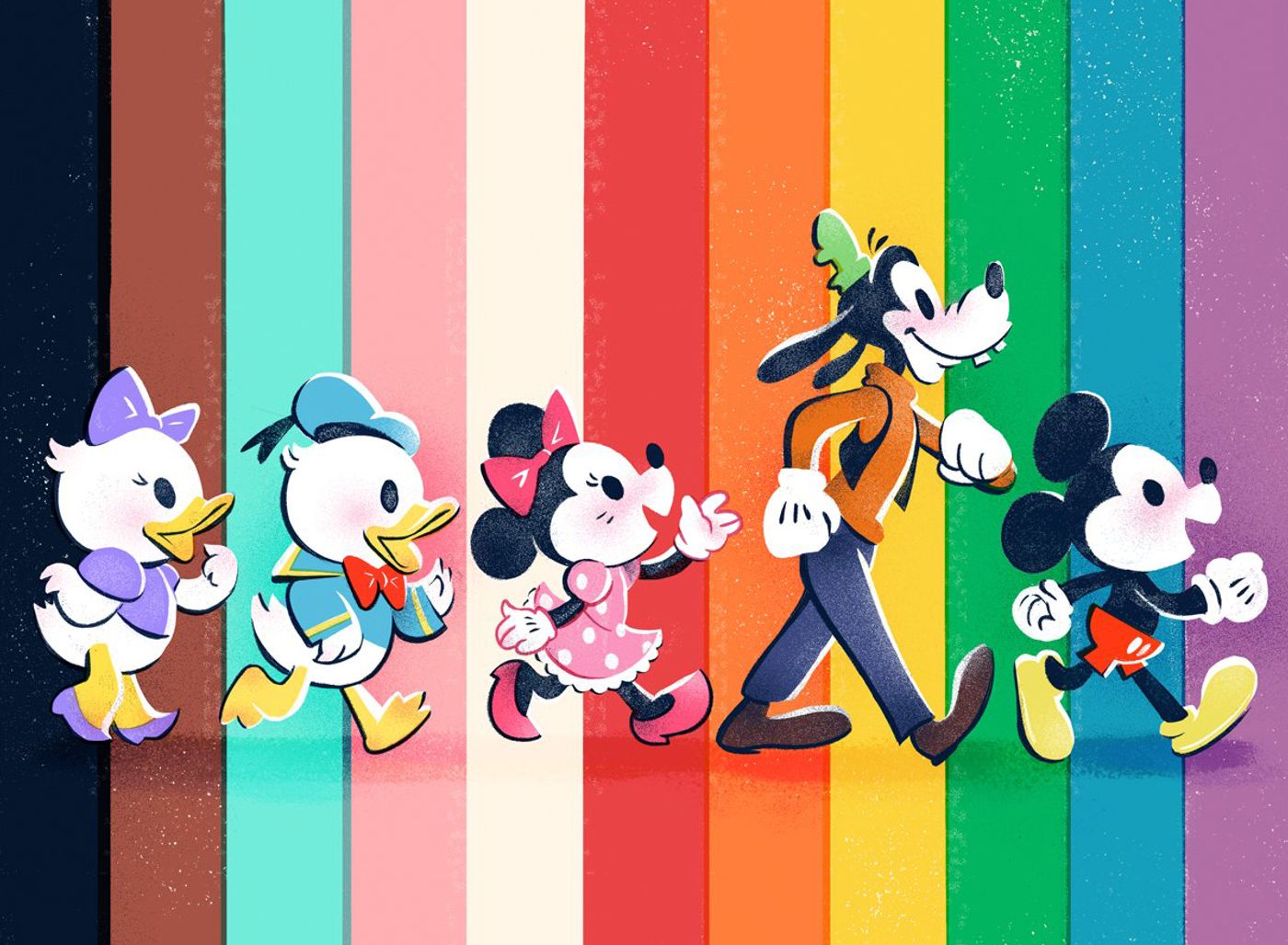 Imagen creada por Disney con motivo del mes del orgullo.