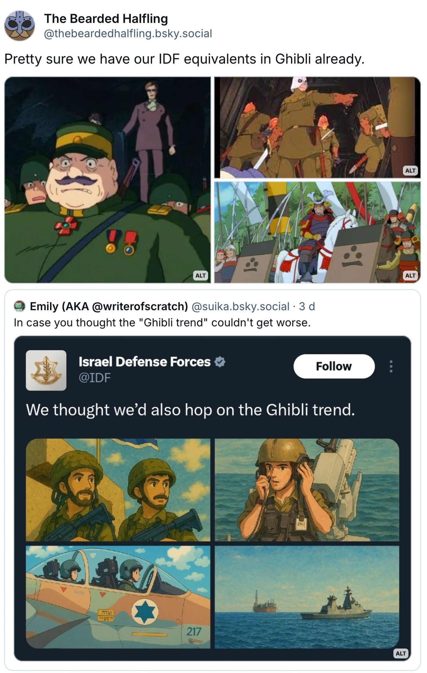 La paradoja de los nuevos nazis.<a href="https://bsky.app/profile/thebeardedhalfling.bsky.social/post/3llocv5vllc2b" target="_blank"> Ver post </a>