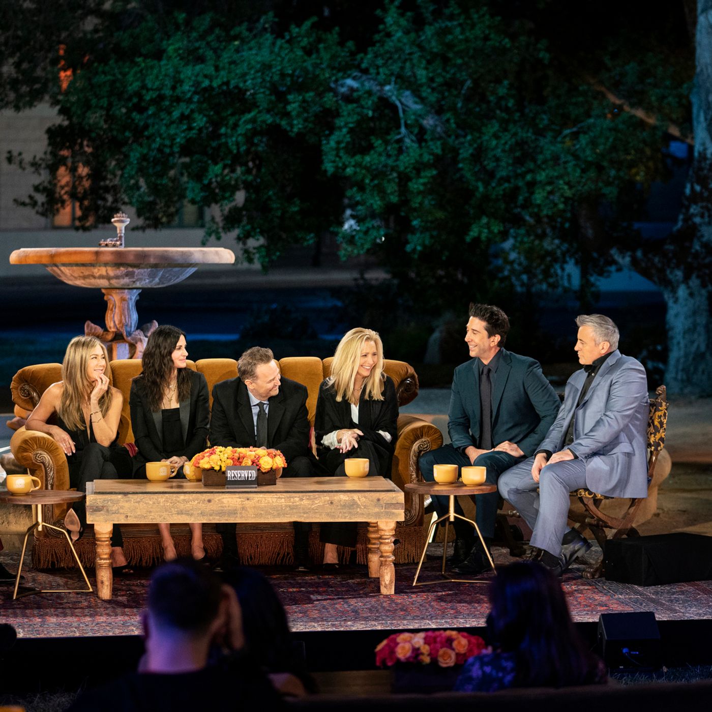  Jennifer Aniston, Courteney Cox, Matthew Perry, Lisa Kudrow, David Schwimmer y Matt LeBlanc, 2021.