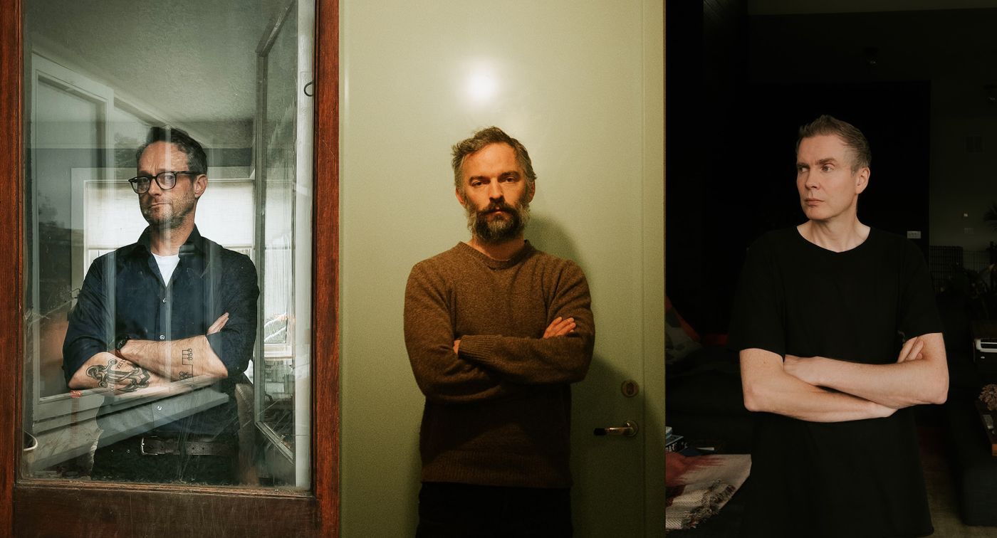 Goggi Holm, Kjartan Sveinsson y Jónsi. Foto: Tim Dunk