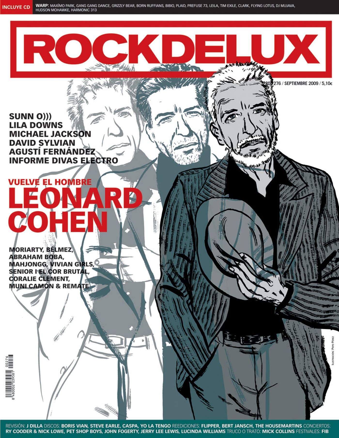 Rockdelux 276 (Septiembre 2009). Ilustración: Pepo Pérez. Diseño: Nacho Antolín