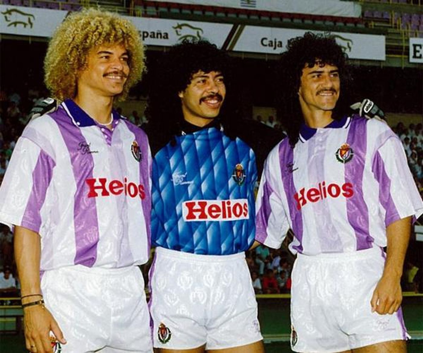 En 1991, el Valladolid de los colombianos: Valderrama, Higuita y Leonel.