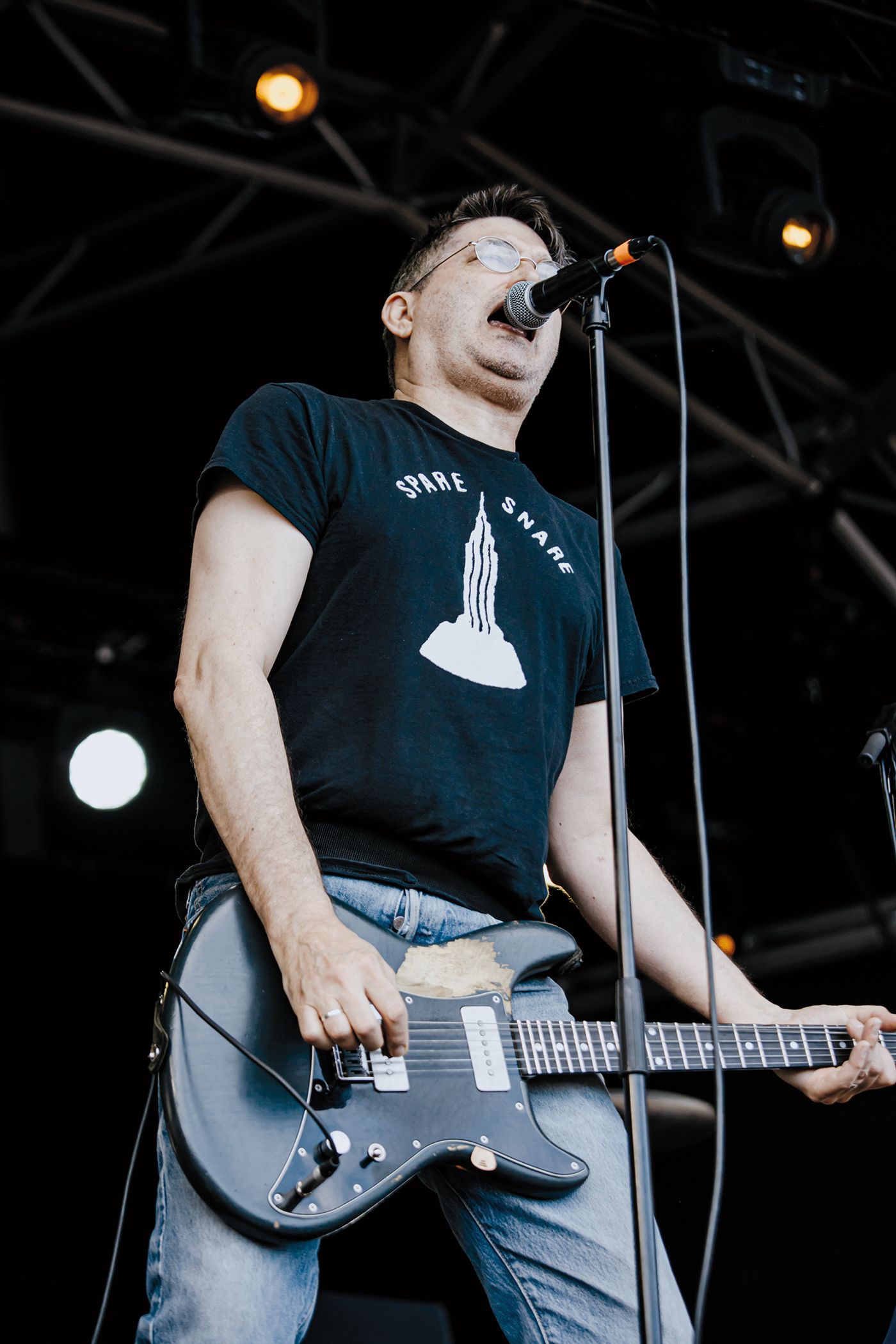 Steve Albini al frente de Shellac en el Primavera Sound 2023, el 2 de junio. Foto: Clara Orozco