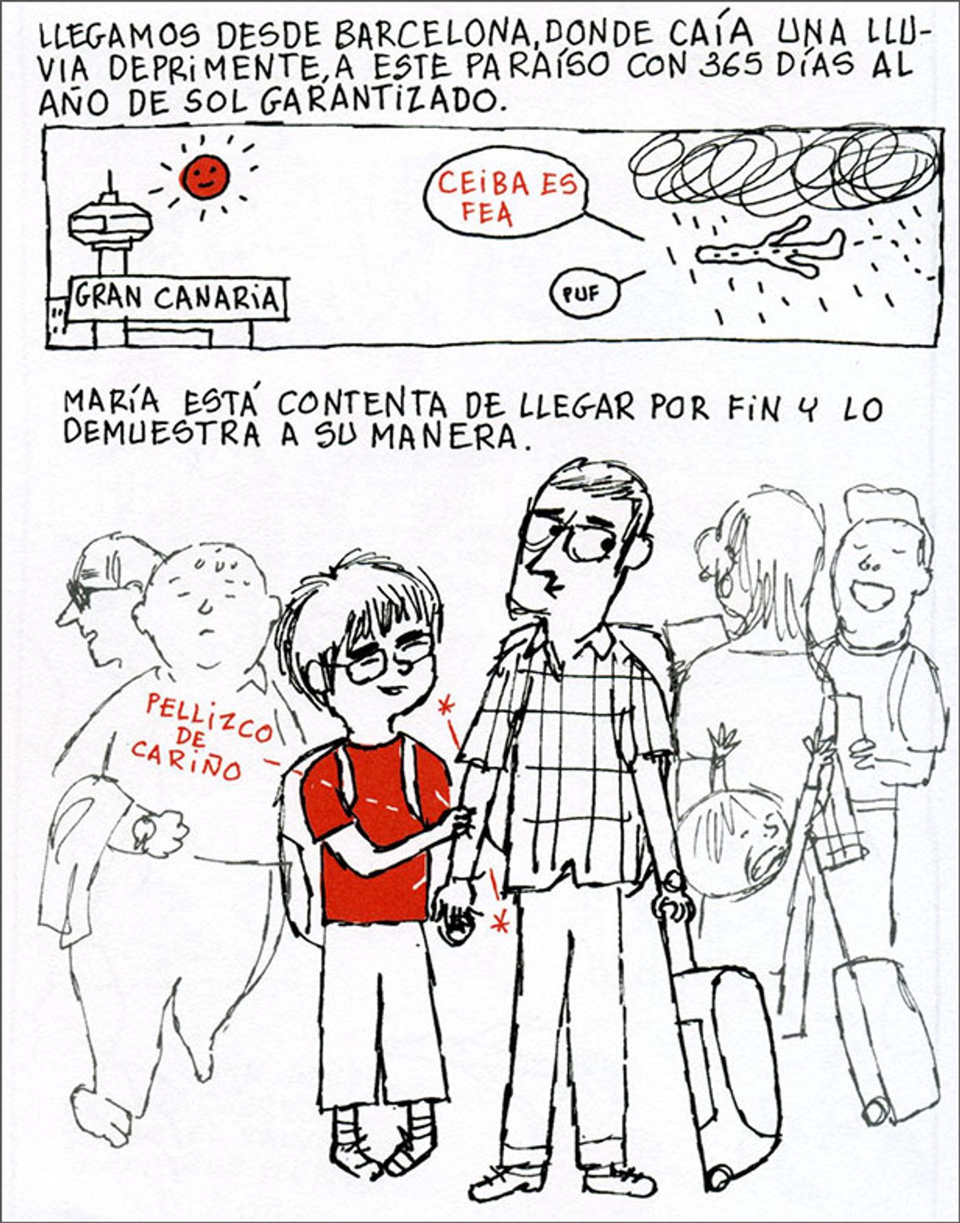 ‘María y yo’, viajes de vacaciones de un padre y su hija con polizón a bordo (el autismo).