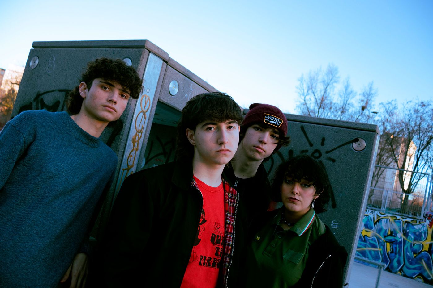 Gonzalo García, Álvaro Casado, Nico Escardó y Sara Torres. Foto: Ellie Quevedo