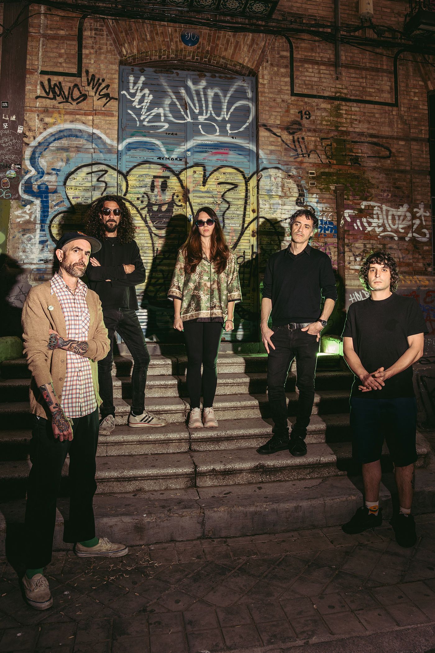 ”Antonio Pérez “Toto”, Guillermo Nacarino “Willy”, Lucía Gonzalez, Juan Antonio Salinas y José Romero. Foto: JM Grimaldi