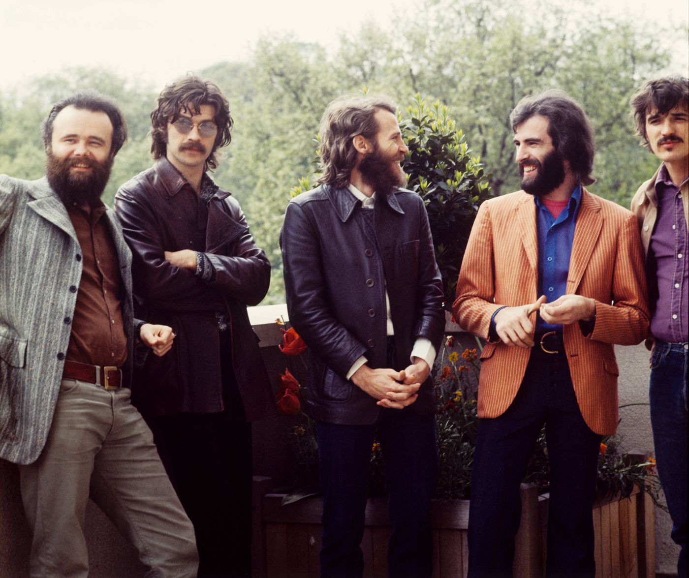 The Band, en 1971: Garth Hudson, Robbie Robertson, Levon Helm, Richard Manuel y Rick Danko. Foto: Gijsbert Hanekroot / Redferns (Getty Images)