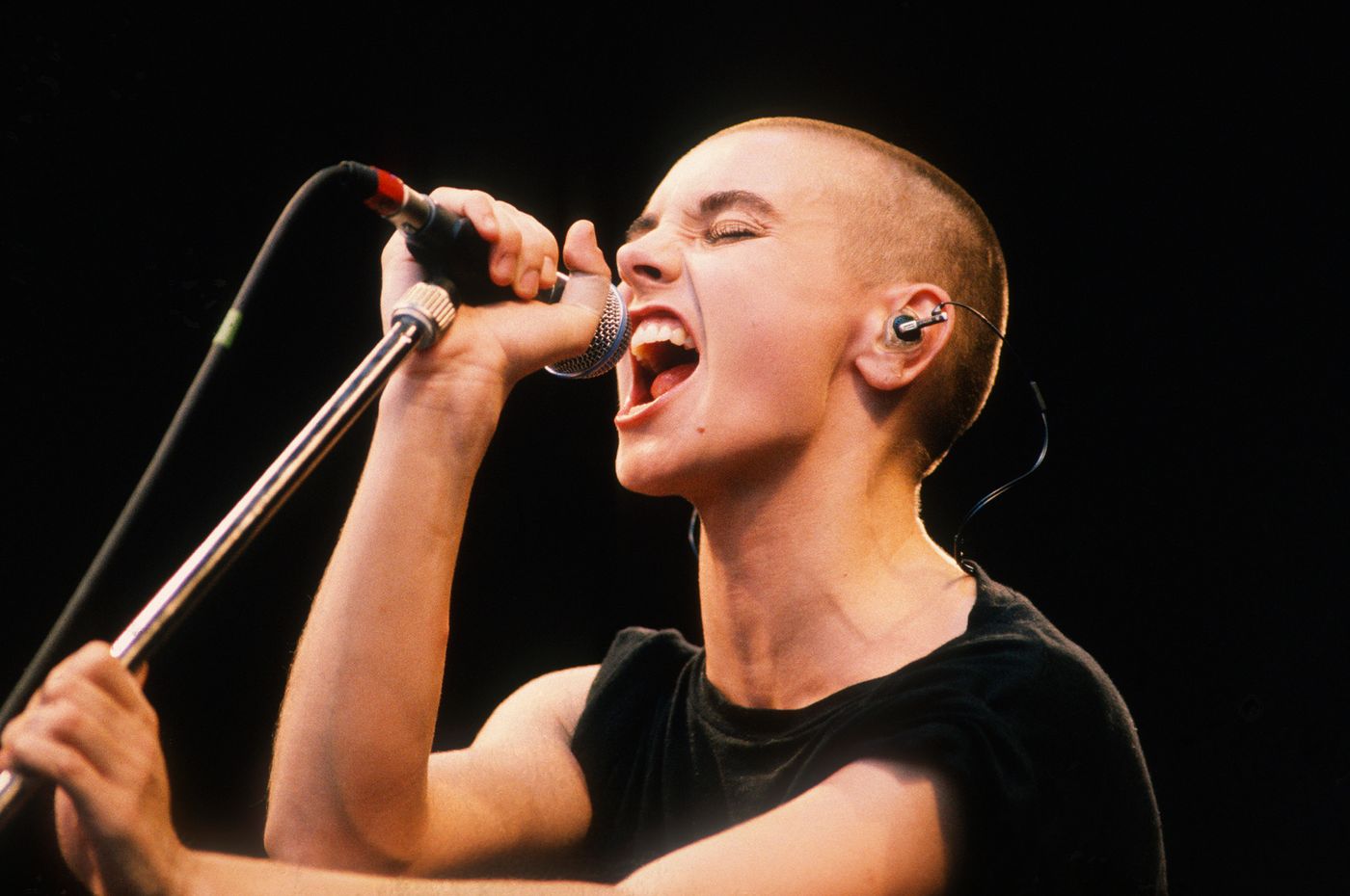 En 1990, en directo: fiera. Foto: Gie Knaeps (Getty Images)