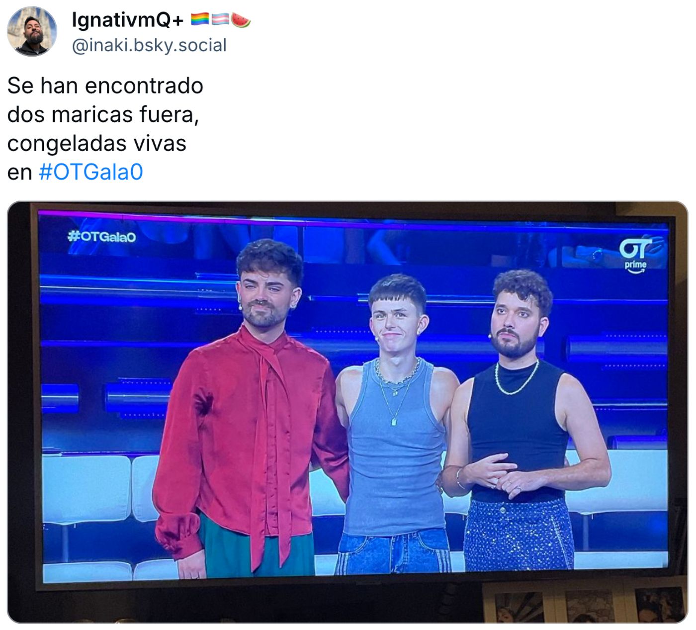 Gay power.<a href="https://bsky.app/profile/inaki.bsky.social/post/3lyvtf7box22k" target="_blank"> Ver post </a>