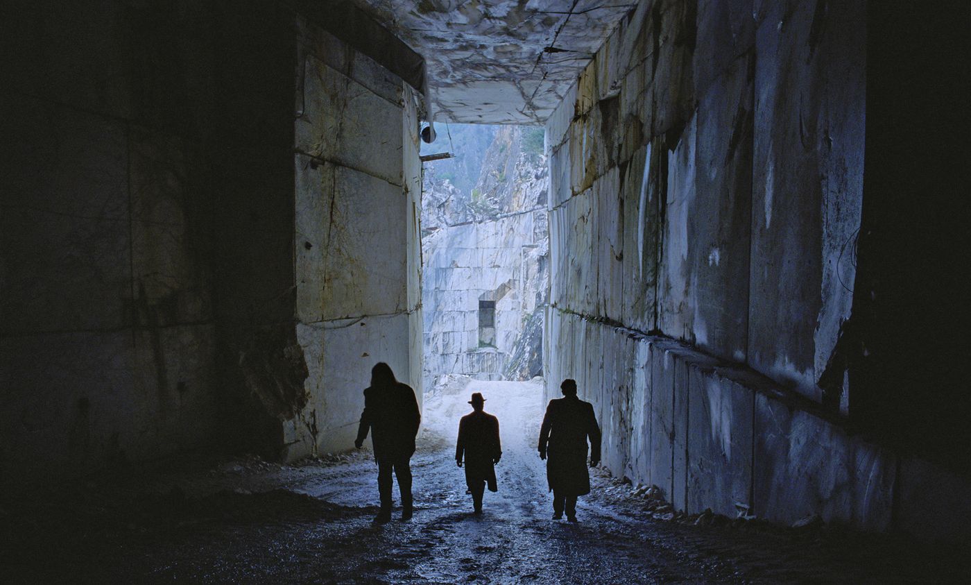 “The Brutalist”: imagen de la escena en las canteras de Carrara. Foto: cortesía de A24.