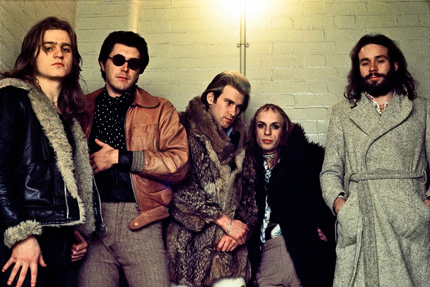 Roxy Music, 1972: Paul Thompson, Bryan Ferry, Andy Mackay, Brian Eno y Phil Manzanera. Foto: Gijsbert Hankeroot / Redferns (Getty Images)