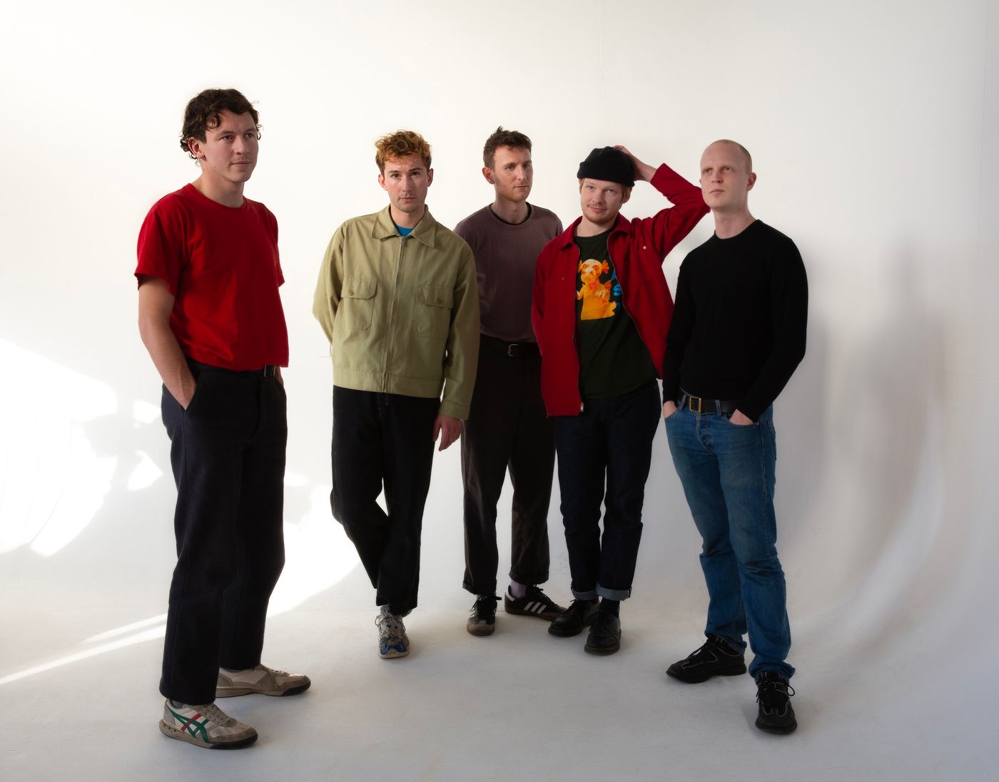Laurie Nankivell, Louis Borlase, Anton Pearson, Ollie Judge y Arthur Leadbetter. Foto: Michelle Helena Janssen
