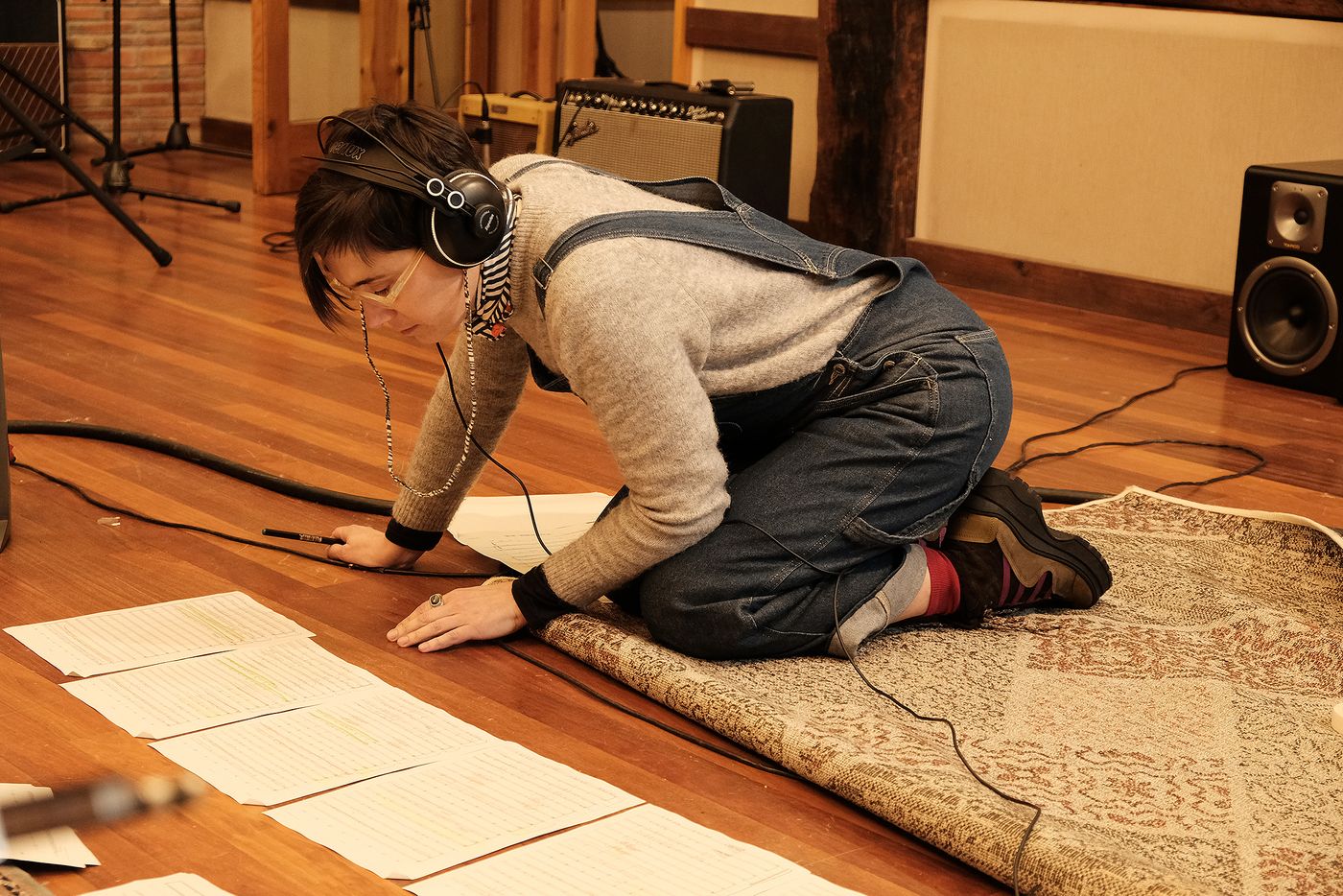 Durante la grabación de la banda sonora para “Sobre todo de noche” (Víctor Iriarte, 2023). Foto: Xabi Zeberio