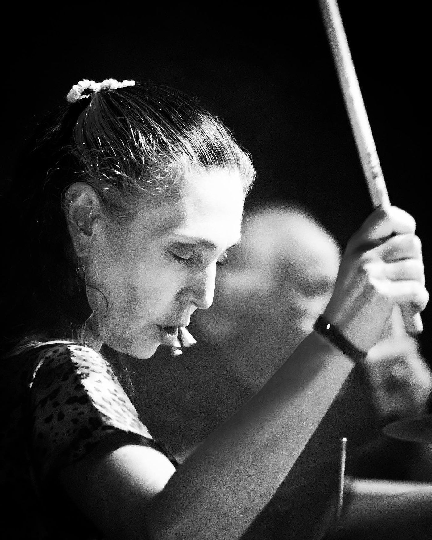 Juanita Parra en acción. Foto: Archivo Los Jaivas