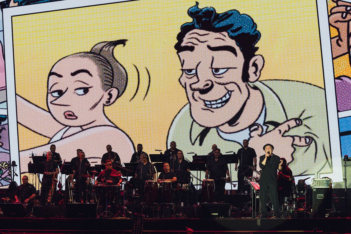 Con la Roberto Delgado Big Band, respaldo infalible. Foto: Óscar Omero