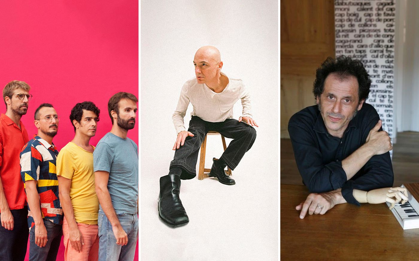 Manel, Marc Parrot y Pascal Comelade.