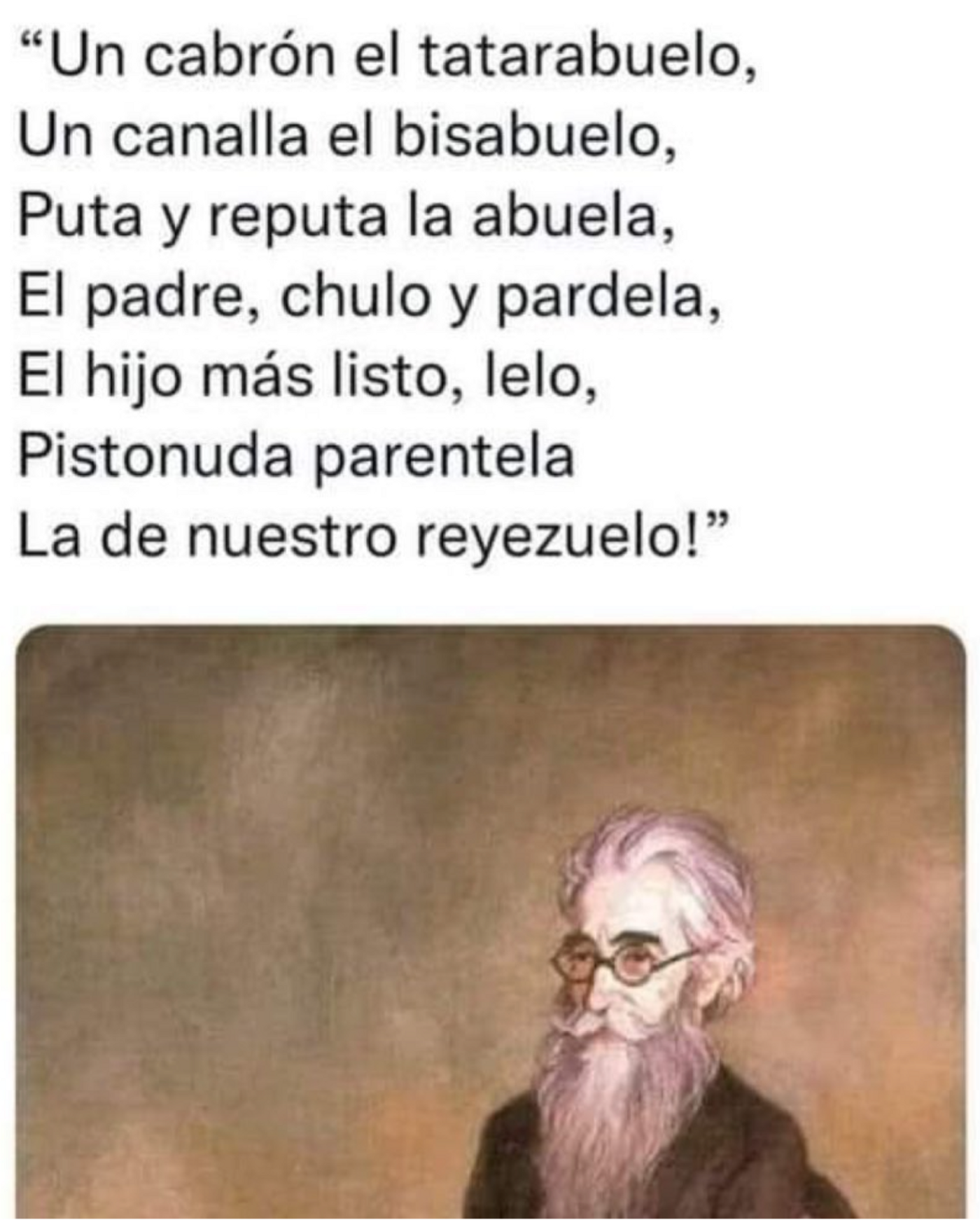 En tiempos de Alfonso XIII, Valle-Inclán ya lo tenía claro.