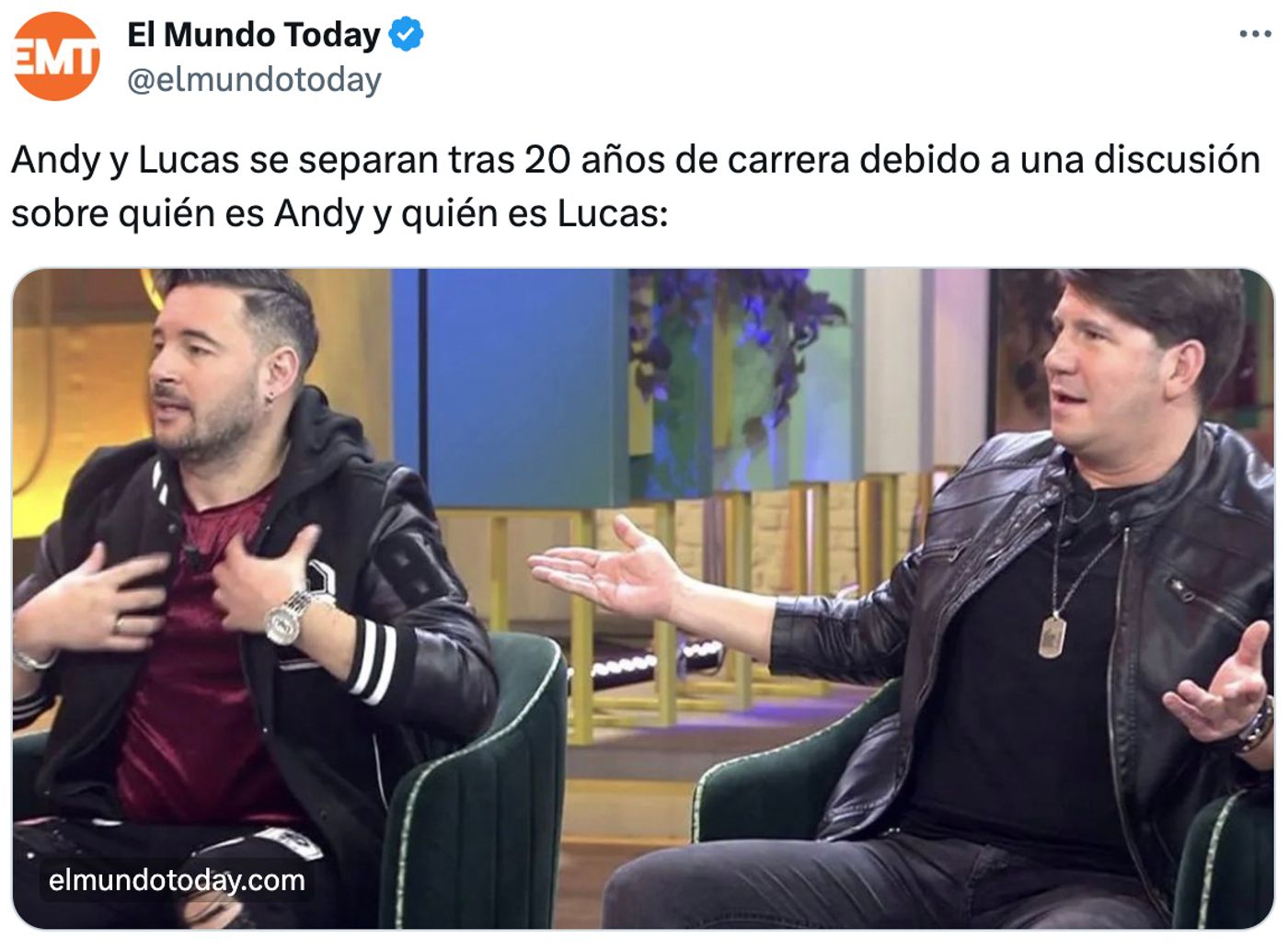 Pero ¿quién es Andy de los dos?<a href="https://twitter.com/elmundotoday/status/1724722191520973152" target="_blank"> Ver tuit </a>