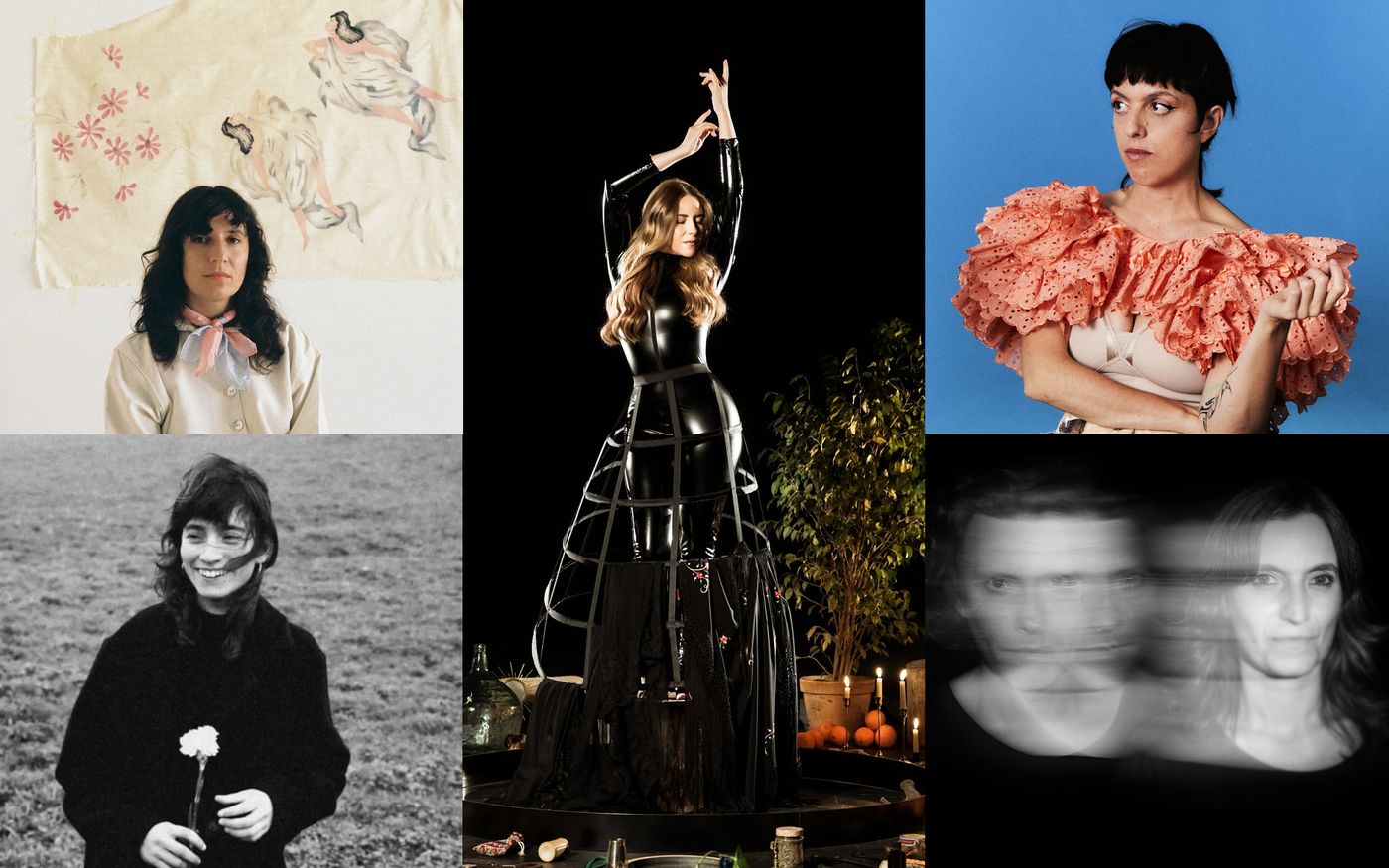 Selección con galones: Lorena Álvarez, Idoia, Rocío Márquez, Le Parody e Tiemei & Desilence.