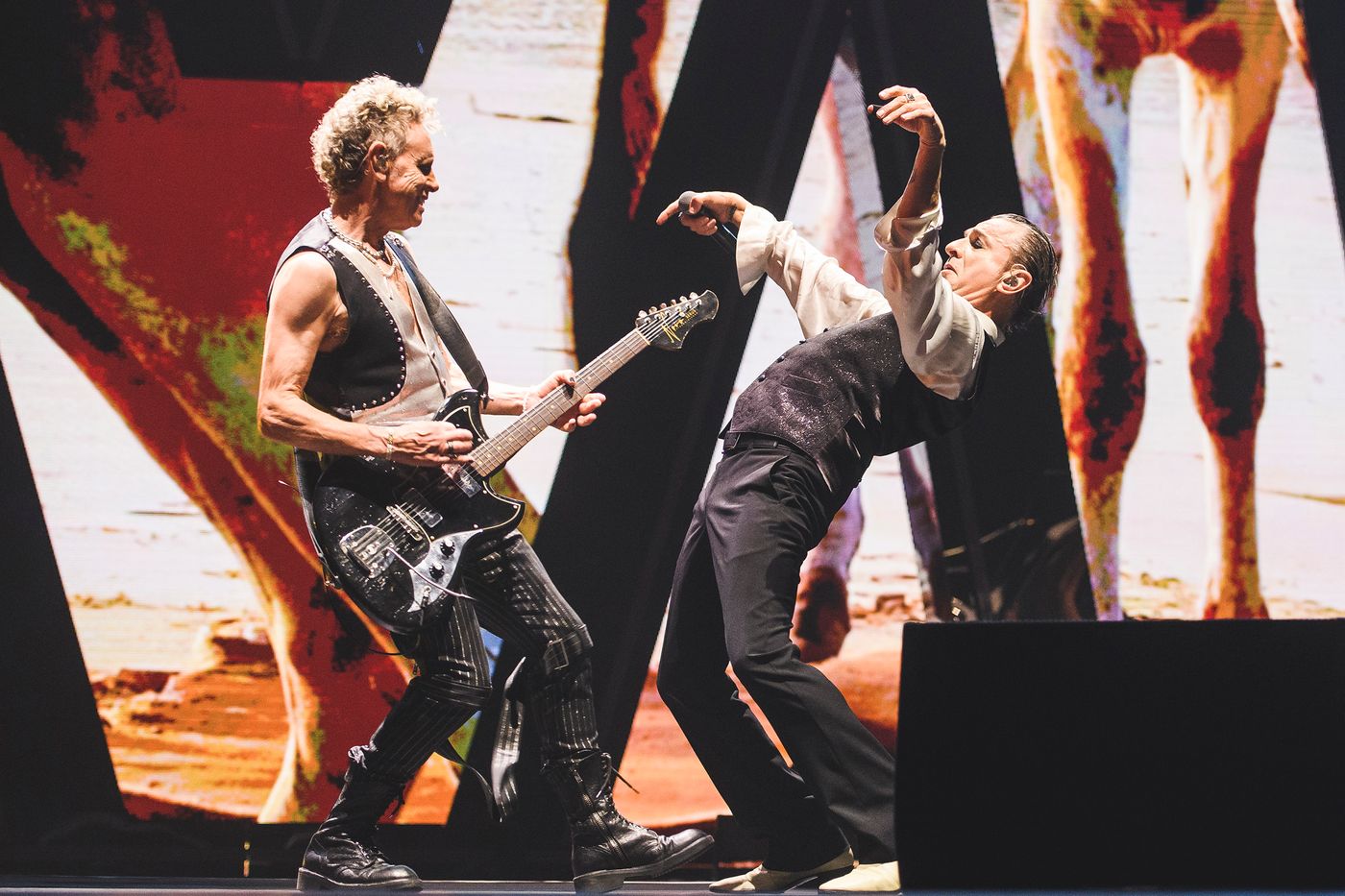 La doble G: Martin Gore & Dave Gahan. Foto: Mariano Regidor / Redferns (Getty Images)