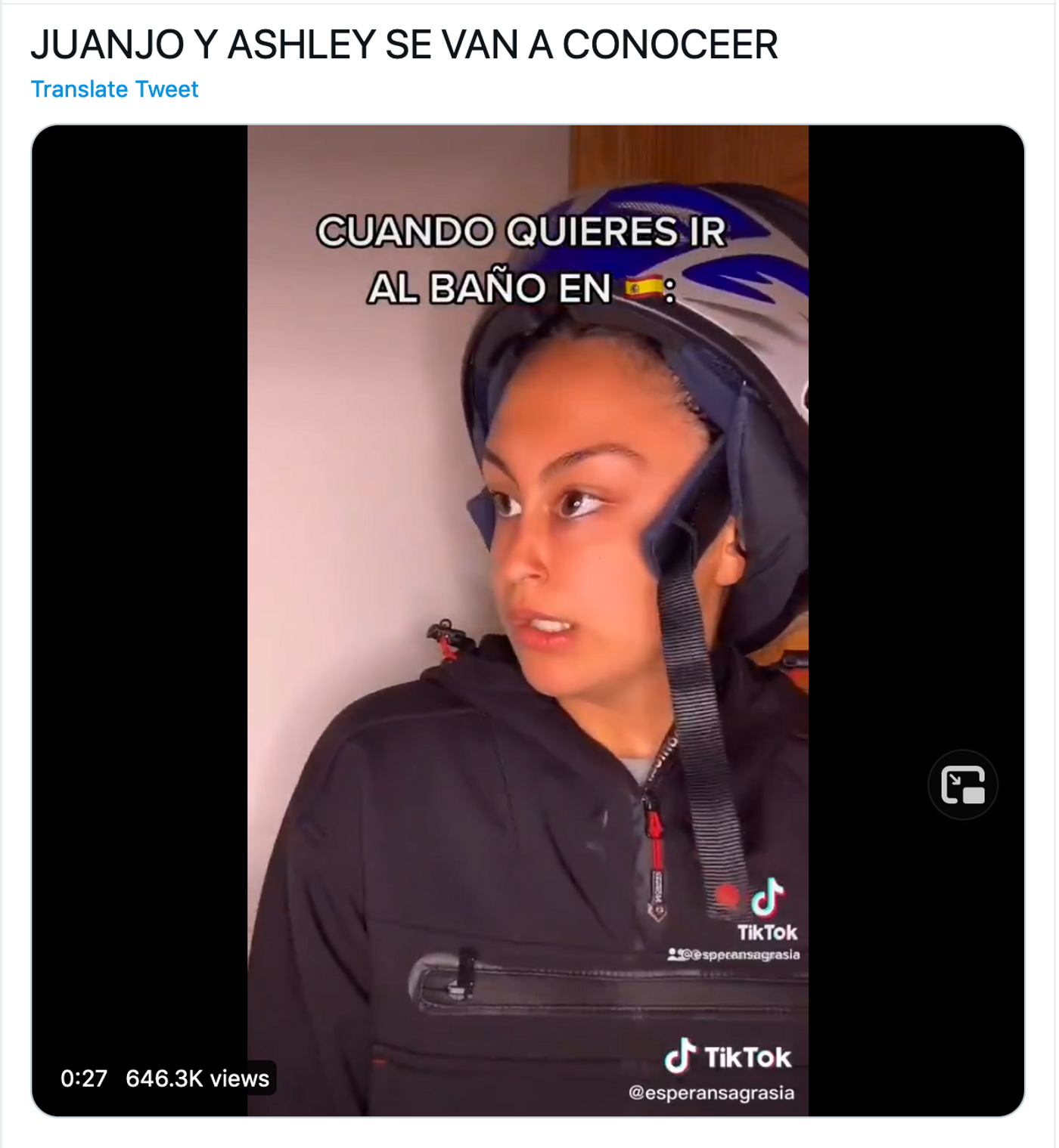 Esperansagrasia, con 750k seguidores en TikTok. <a href="https://twitter.com/naticlowns/status/1394297738708373504" target="_blank"> Ver tuit</a>
