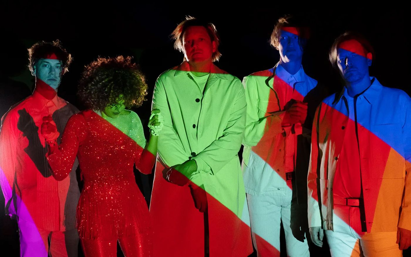 Arcade Fire, reflectantes. Foto: Michael Marcelle