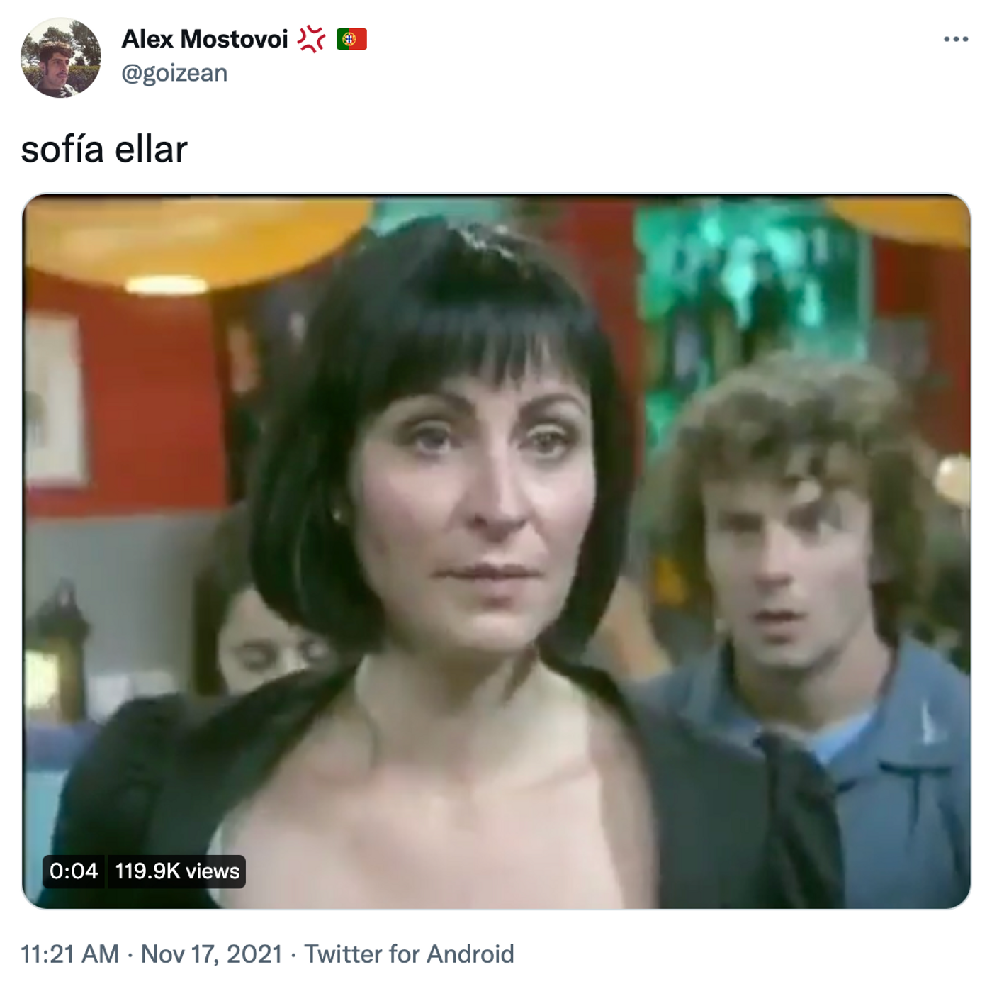 Sofía, qué miedo. <a href="https://twitter.com/goizean/status/1460915948458844160" target="_blank"> Ver tuit </a>